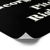 George W Bush / Barack H Obama Poster (Ecke)