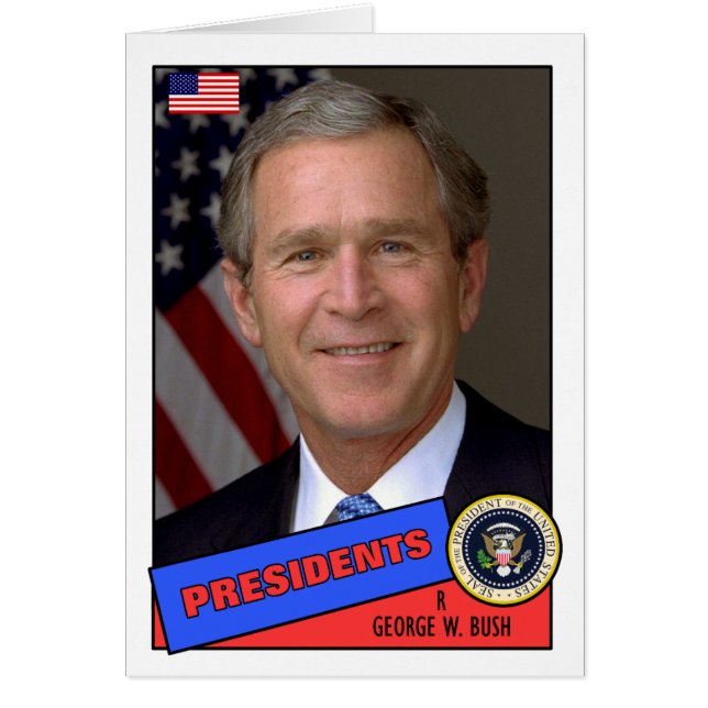 George W. Bush Baseball Card (Vorne)