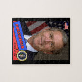 George W. Bush Baseball Card Puzzle (Horizontal)