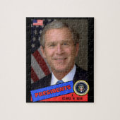 George W. Bush Baseball Card Puzzle (Vertikal)