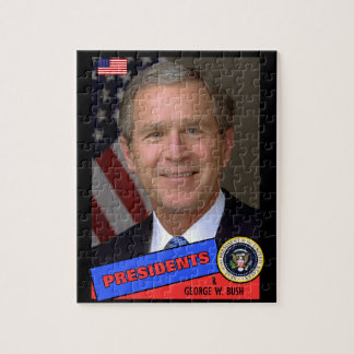 George W. Bush Baseball Card Puzzle