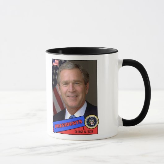 George W. Bush Baseball Card Tasse (Rechts)