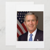 George W Bush Briefpapier (Vorne/Hinten)