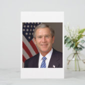 George W Bush Briefpapier (Stehend Vorderseite)