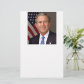 George W Bush Briefpapier (Stehend Vorderseite)