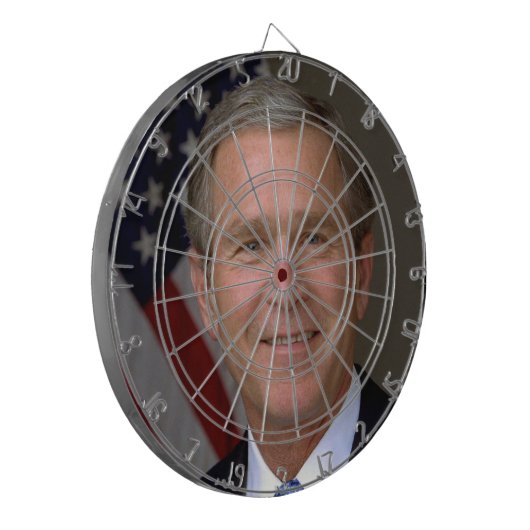 George W. Bush-Dartscheibe Dartscheibe (Vorderseite Links)
