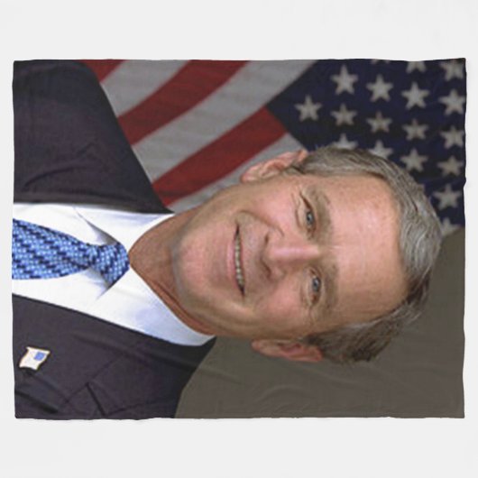 GEORGE W. BUSH FLEECEDECKE (Vorderseite (Horizontal))