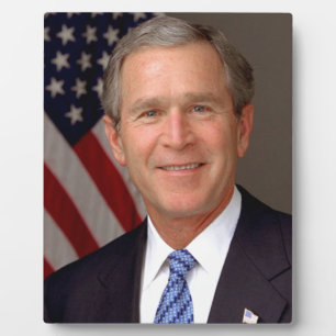 George W Bush Fotoplatte