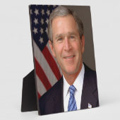 George W Bush Fotoplatte (Seite)