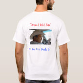 George W. Bush für Präsidenten T-Shirt (Rückseite)