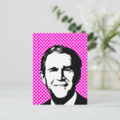 George W Bush Gear Postkarte (Stehend Vorderseite)