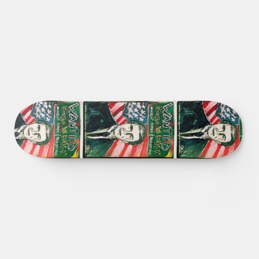 GEORGE W BUSH GEWOLLT SKATEBOARD (Horizontal)
