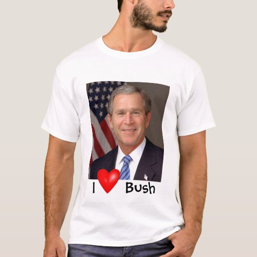 George W. Bush I Herz T-Shirt (Vorderseite)