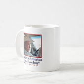 George W Bush im Cowboyhut Kaffeetasse (Vorderseite Links)
