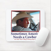 George W Bush im Cowboyhut Mousepad (Mit Mouse)