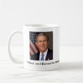 George W. Bush Kaffeetasse (Links)