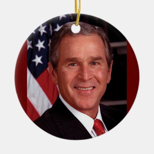 George W Bush Keramikornament (Vorne)