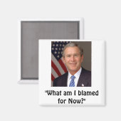 George W. Bush Magnet (Vorderseite/Rückseite)