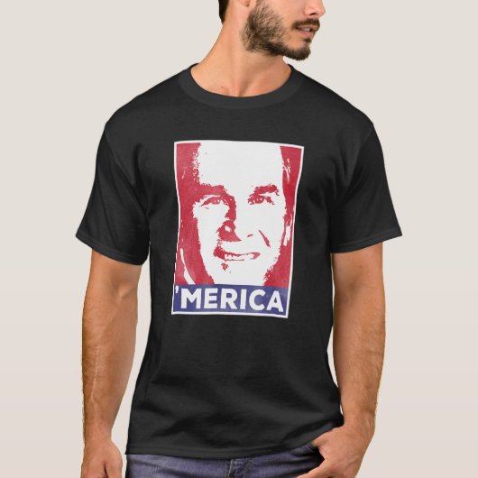 George W Bush Merica T-Shirt (Vorderseite)