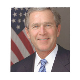 George W Bush Notizblock