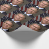 George W. Bush offizielles Portrait Geschenkpapier (Ecke)
