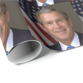 George W. Bush offizielles Portrait Geschenkpapier (Rolleneckpunkt)