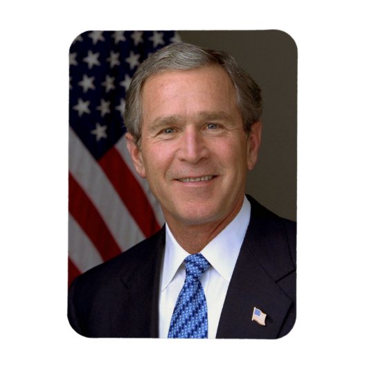 George W. Bush offizielles Portrait Magnet (Vertikal)