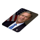 George W. Bush offizielles Portrait Magnet (Linke Seite)