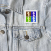 George W Bush Pop Art Button (Beispiel)