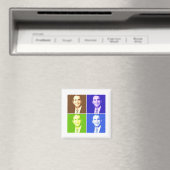 George W Bush Pop Art Magnet (In Situ (Geschirrspüler))