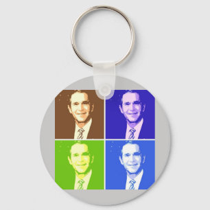 George W Bush Pop Art Schlüsselanhänger