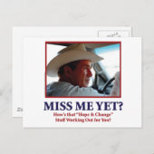 George W. Bush Postkarte (Vorne/Hinten)