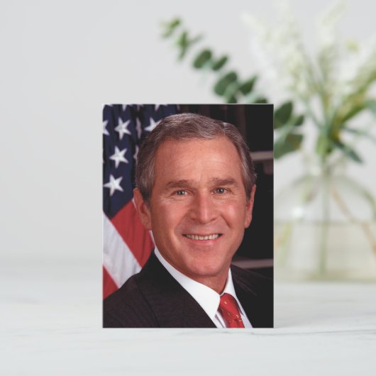 George W Bush Postkarte (Stehend Vorderseite)