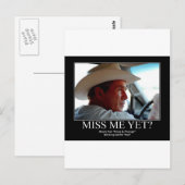 GEORGE-W-HOPE POSTKARTE (Vorne/Hinten)