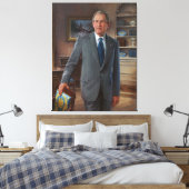 GEORGE WALKER BUSH von John Howard Sanden Leinwanddruck (Insitu (Schlafzimmer))