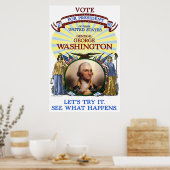 George Washington 1789 Election Poster (weiß) (Küche)