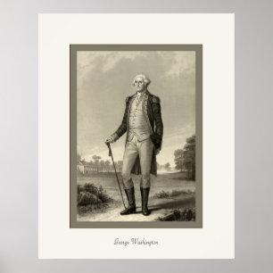George Washington ~ 1850's Vintage feine Kunst Poster