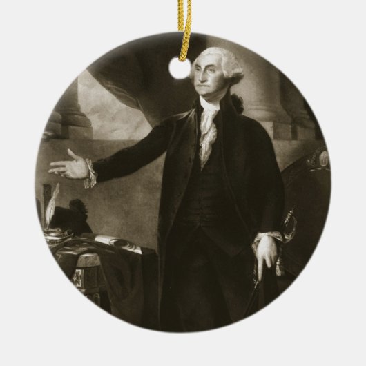 George Washington, 1. Präsident des vereinigten Keramikornament (Vorne)