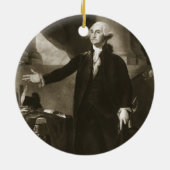 George Washington, 1. Präsident des vereinigten Keramikornament (Hinten)