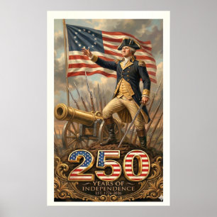 George Washington: 250 Jahre Unabhängigkeit Comme Poster