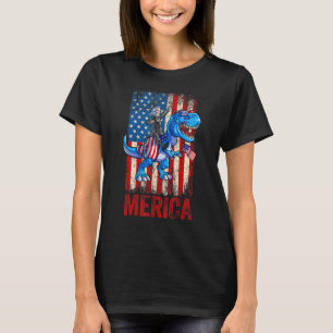 George Washington 4. Juli Dino Boys Men Americ T-Shirt