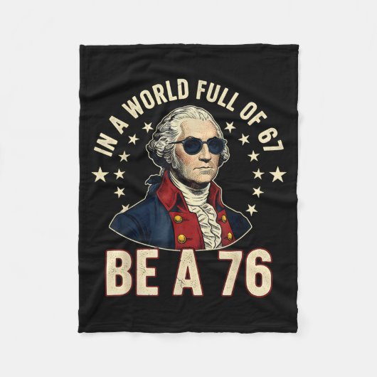 George Washington 67 Meme In Der Welt Voller 67  Fleecedecke (Vorderseite)