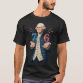 George Washington 7 6 Meme History Art T-Shirt (Vorderseite)