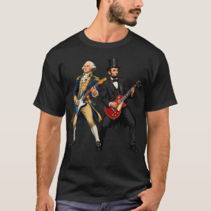 George Washington Abraham Lincoln Spielen T-Shirt