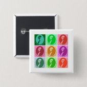 George Washington Abstrakt Button (Vorne & Hinten)