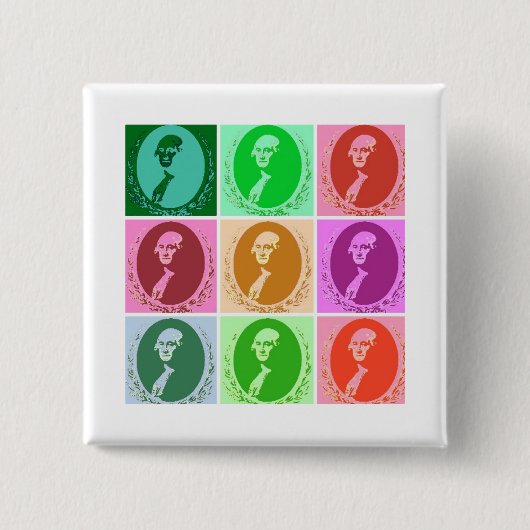 George Washington Abstrakt Button (Vorderseite)