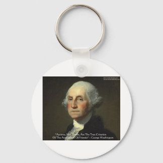 George Washington "Actions Not Words" Weisheit gib Schlüsselanhänger