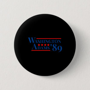 George Washington Adams 1789 Wahl Gründungsfett Button