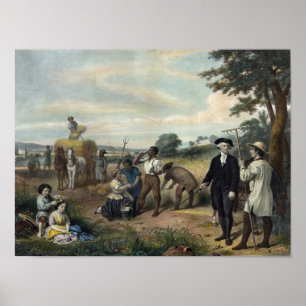 "George Washington als Bauer" drucken/poster Poster