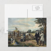 George Washington als Bauer Postcard Postkarte (Vorne/Hinten)